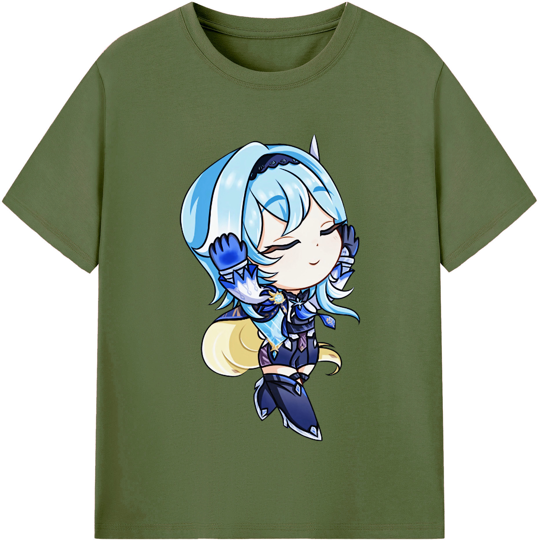 げんし神 优菈 ゆうら genshin Yūra 綿100％半袖Tシャツ（フロントプリント）